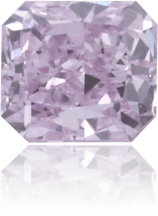 Natural Purple Diamond Rectangle 0.42 ct Polished