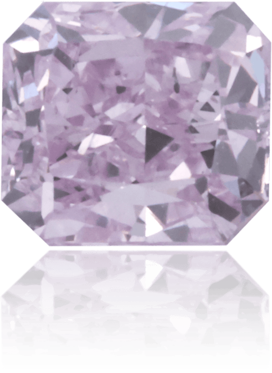 Natural Purple Diamond Rectangle 0.42 ct Polished