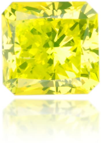 Natural Yellow Diamond Square 0.32 ct Polished