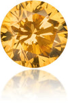 Natural Orange Diamond Round 0.19 ct Polished