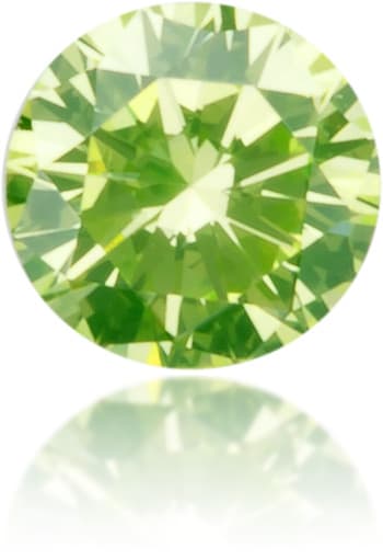 Natural Green Diamond Round 0.10 ct Polished