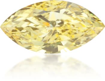 Natural Yellow Diamond Marquise 0.11 ct Polished