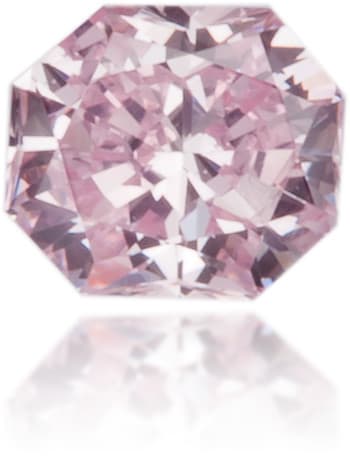 Natural Pink Diamond Rectangle 0.12 ct Polished