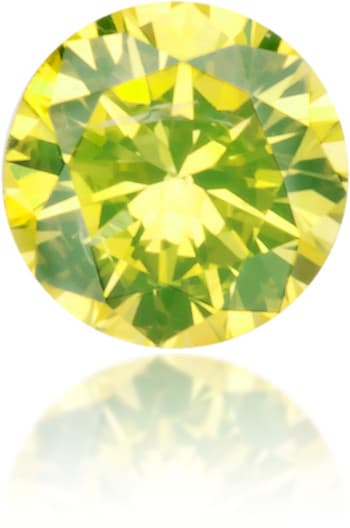 Natural Yellow Diamond Round 0.09 ct Polished