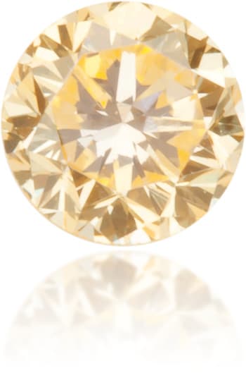 Natural Orange Diamond Round 0.12 ct Polished