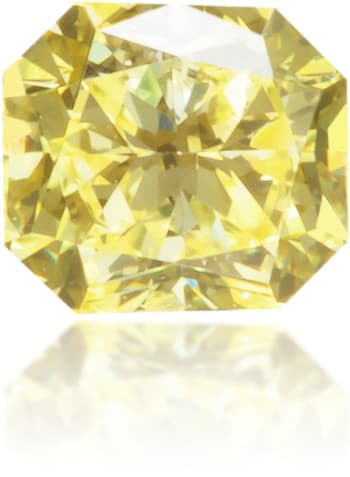 Natural Yellow Diamond Square 0.11 ct Polished
