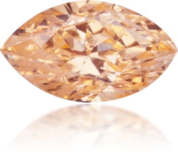 Natural Orange Diamond Marquise 0.14 ct Polished