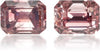 Natural Pink Diamond Rectangle 0.74 ct set