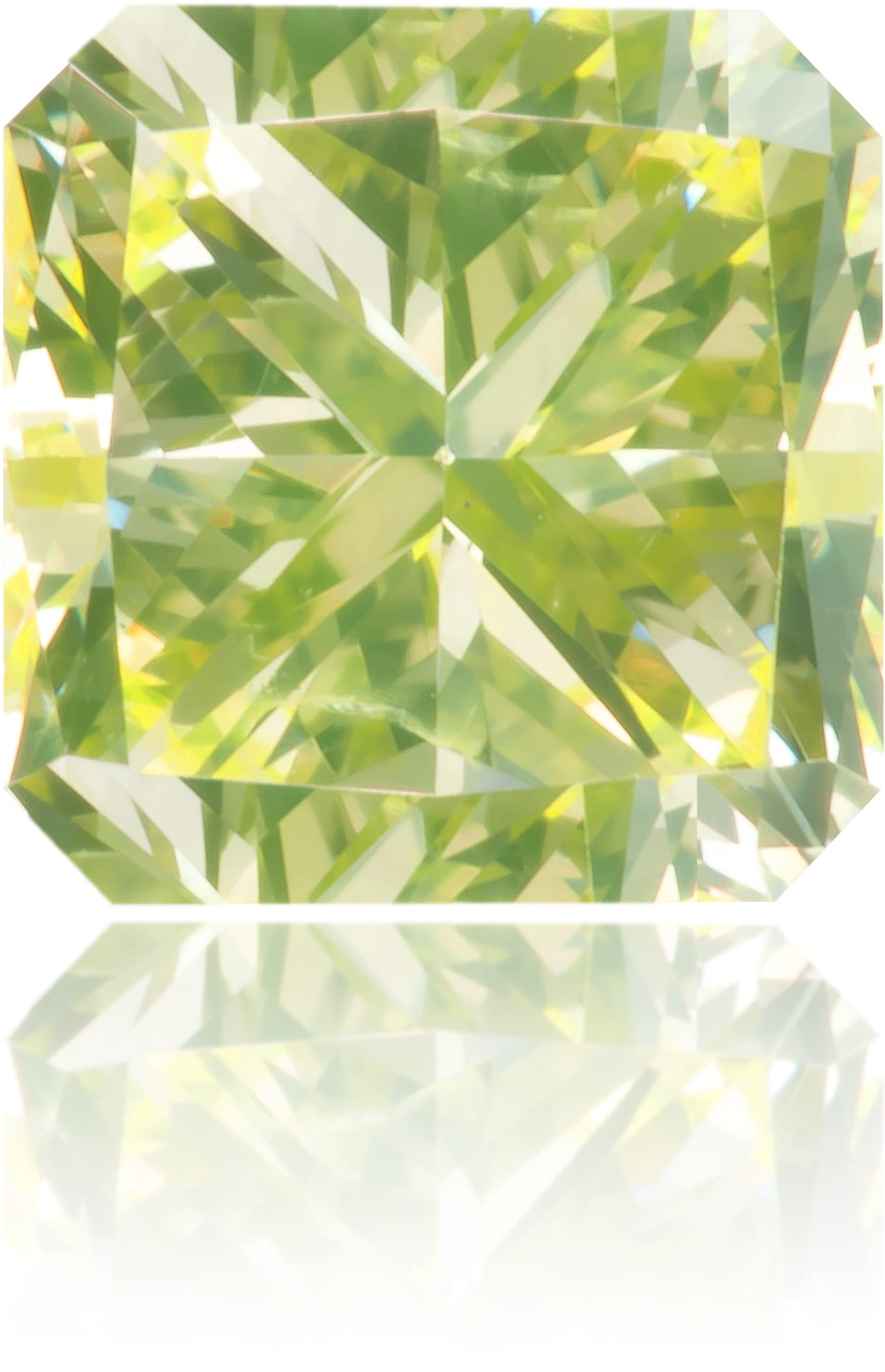 Natural Green Diamond Square 1.00 ct Polished