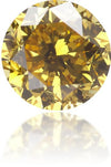 Natural Orange Diamond Round 0.55 ct Polished