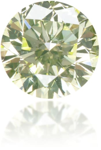 Natural Green Diamond Round 0.42 ct Polished