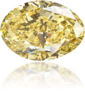 Natural Yellow Diamond Oval 1.60 ct Polished