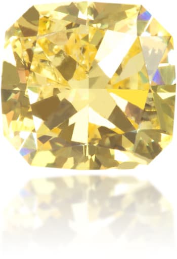 Natural Yellow Diamond Square 1.00 ct Polished