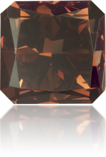 Natural Brown Diamond Square 2.17 ct Polished