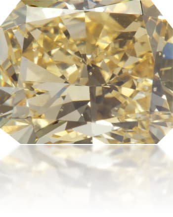 Natural Yellow Diamond Rectangle 2.04 ct Polished