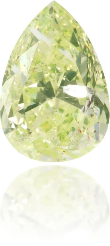 Natural Green Diamond Pear Shape 0.47 ct Polished