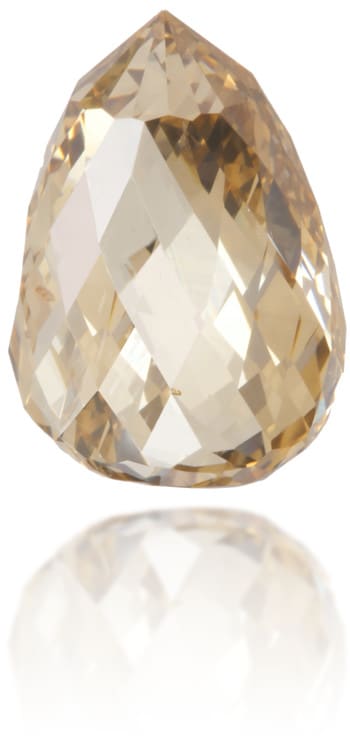 Natural Brown Diamond Briolette 1.33 ct Polished