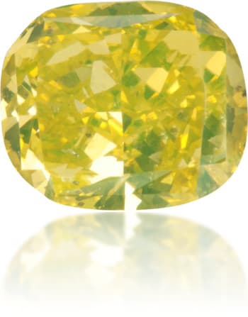 Natural Green Diamond Cushion 0.69 ct Polished