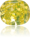 Natural Green Diamond Cushion 0.69 ct Polished