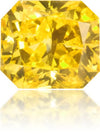 Natural Yellow Diamond Rectangle 0.25 ct Polished