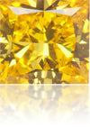 Natural Yellow Diamond Square 0.26 ct Polished