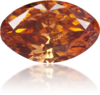 Natural Orange Diamond Oval 0.27 ct Polished