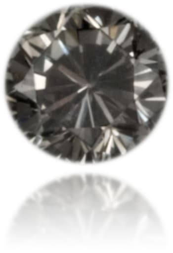 Natural Gray Diamond Round 0.10 ct Polished