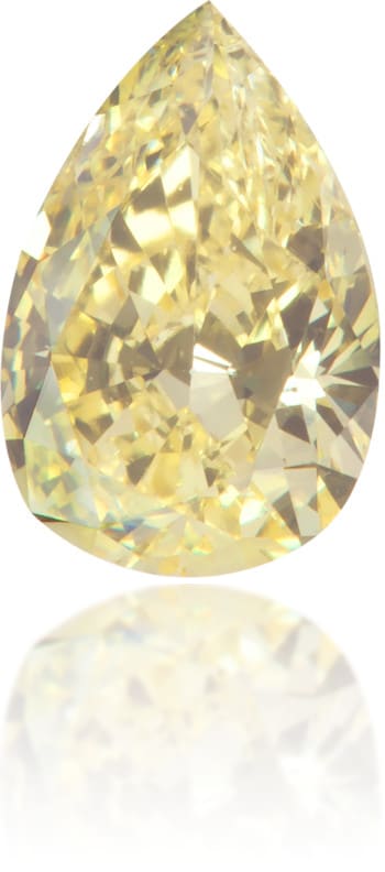 Natural Yellow Diamond Pear Shape 0.55 ct Polished