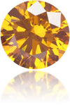 Natural Orange Diamond Round 0.50 ct Polished