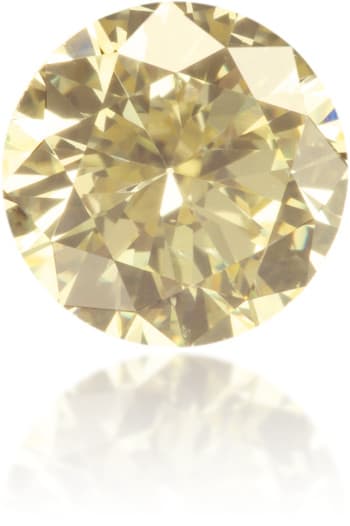 Natural Yellow Diamond Round 0.50 ct Polished