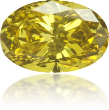 Natural Green Diamond Oval 0.57 ct Polished