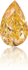 Natural Orange Diamond Pear Shape 0.62 ct Polished