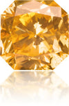 Natural Orange Diamond Square 0.92 ct Polished