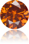 Natural Orange Diamond Round 0.22 ct Polished