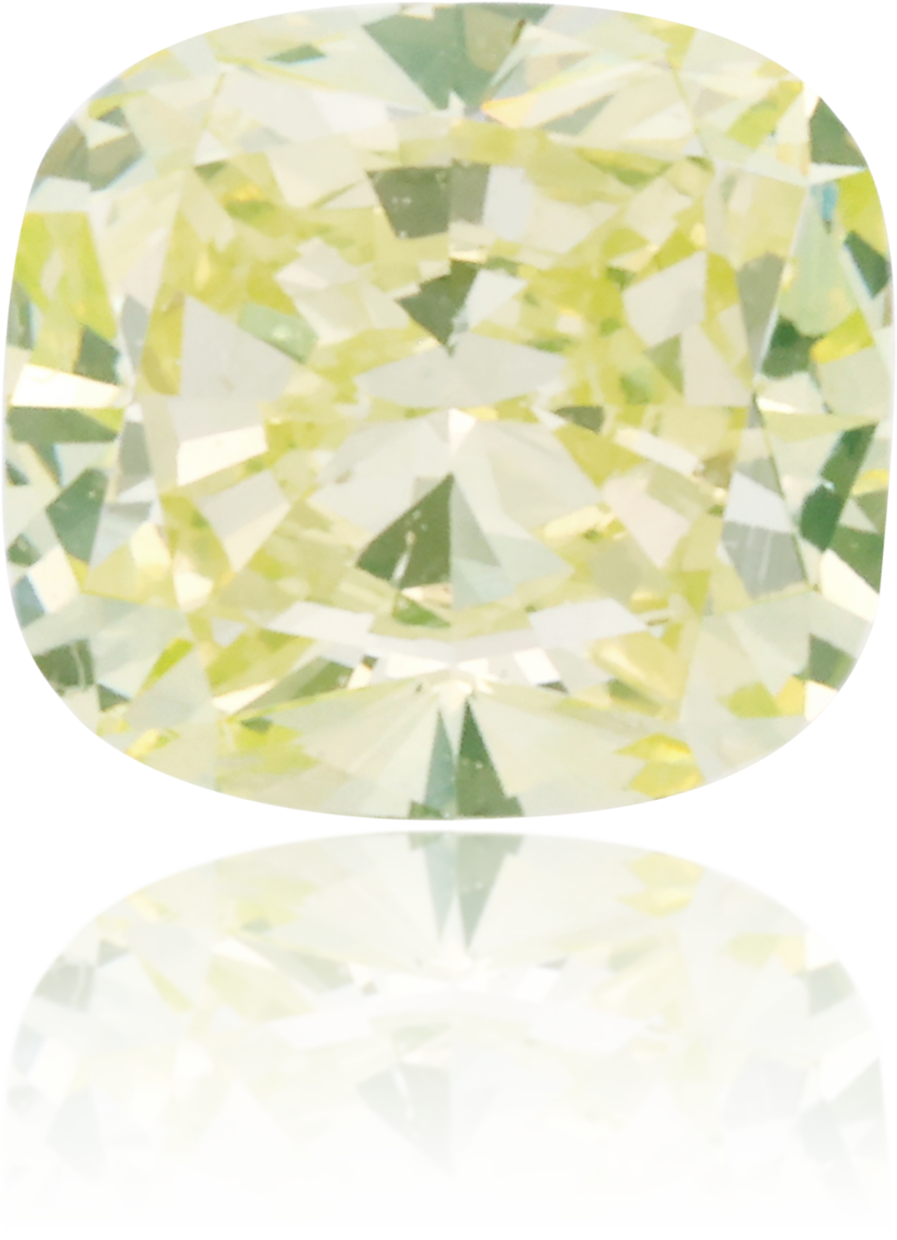 Natural Green Diamond Cushion 0.61 ct Polished