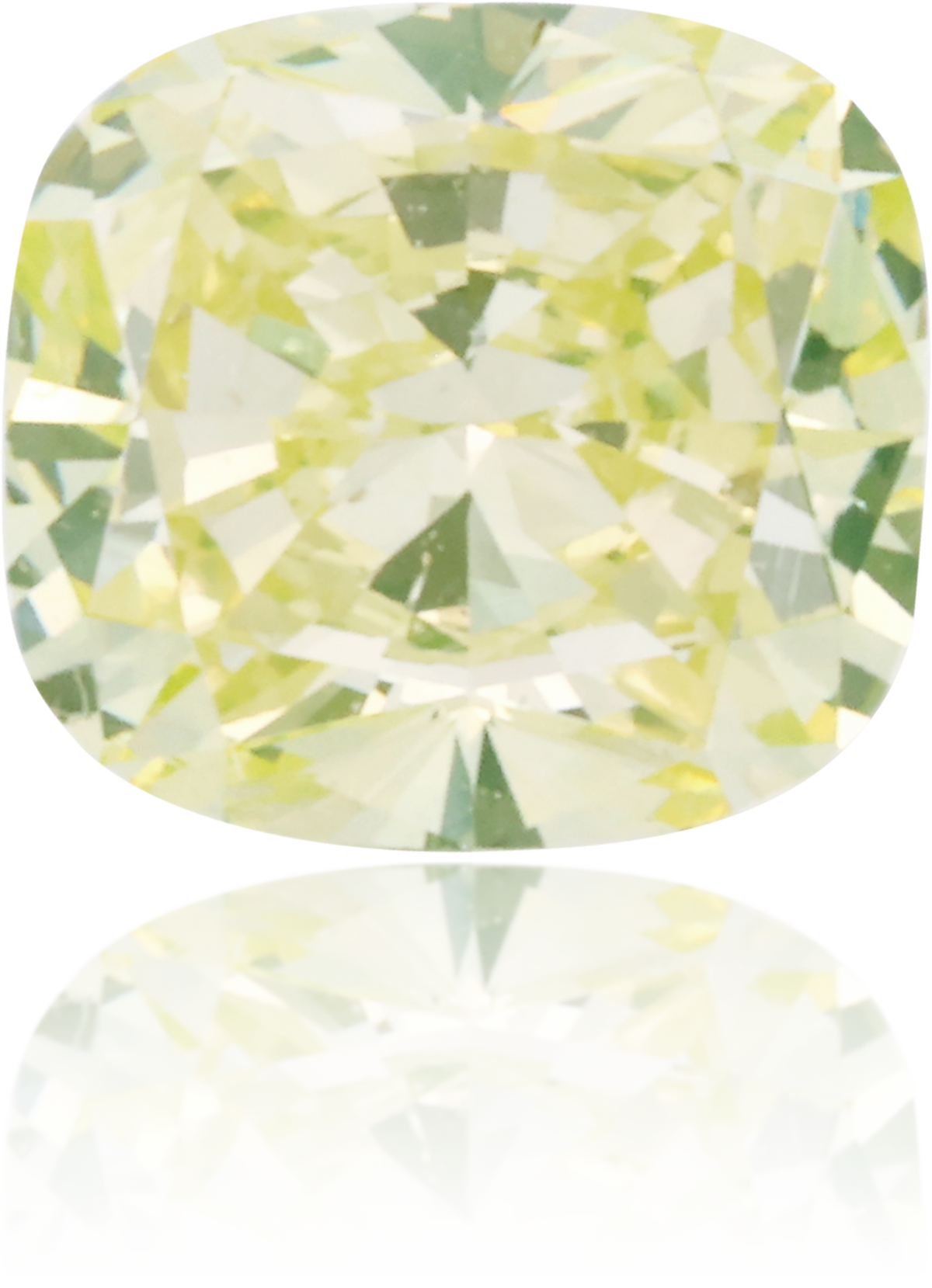 Natural Green Diamond Cushion 0.61 ct Polished