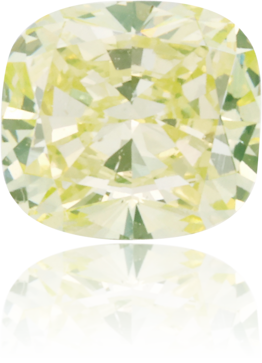 Natural Green Diamond Cushion 0.61 ct Polished