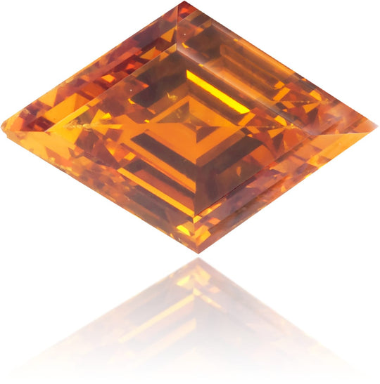Natural Orange Diamond Kite 0.41 ct Polished