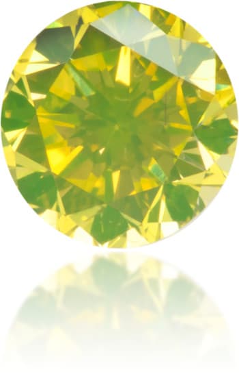 Natural Green Diamond Round 0.34 ct Polished