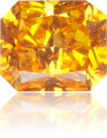 Natural Yellow Diamond Rectangle 0.51 ct Polished