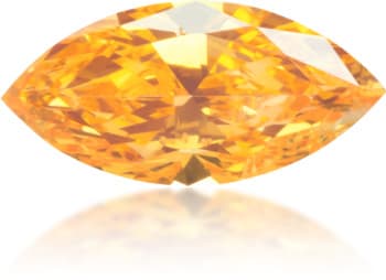 Natural Orange Diamond Marquise 0.26 ct Polished
