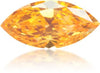Natural Orange Diamond Marquise 0.26 ct Polished