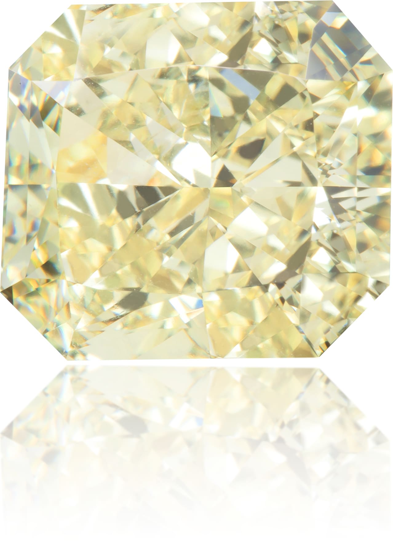 Natural Yellow Diamond Rectangle 4.14 ct Polished