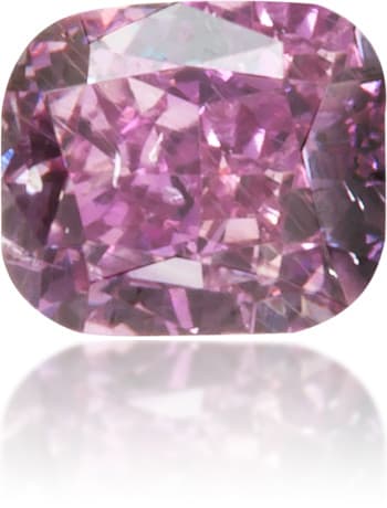 Natural Purple Diamond Rectangle 0.16 ct Polished