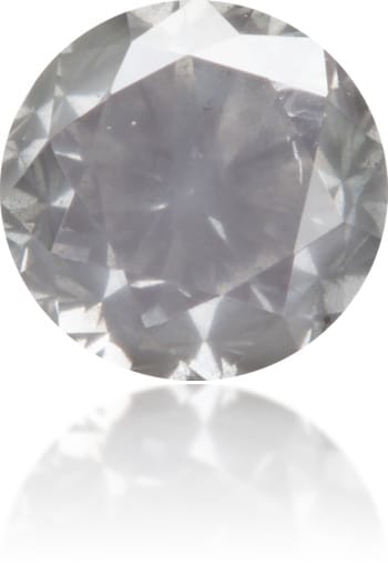 Natural Gray Diamond Round 0.80 ct Polished