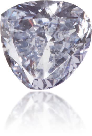 Natural Blue Diamond Heart Shape 0.16 ct Polished
