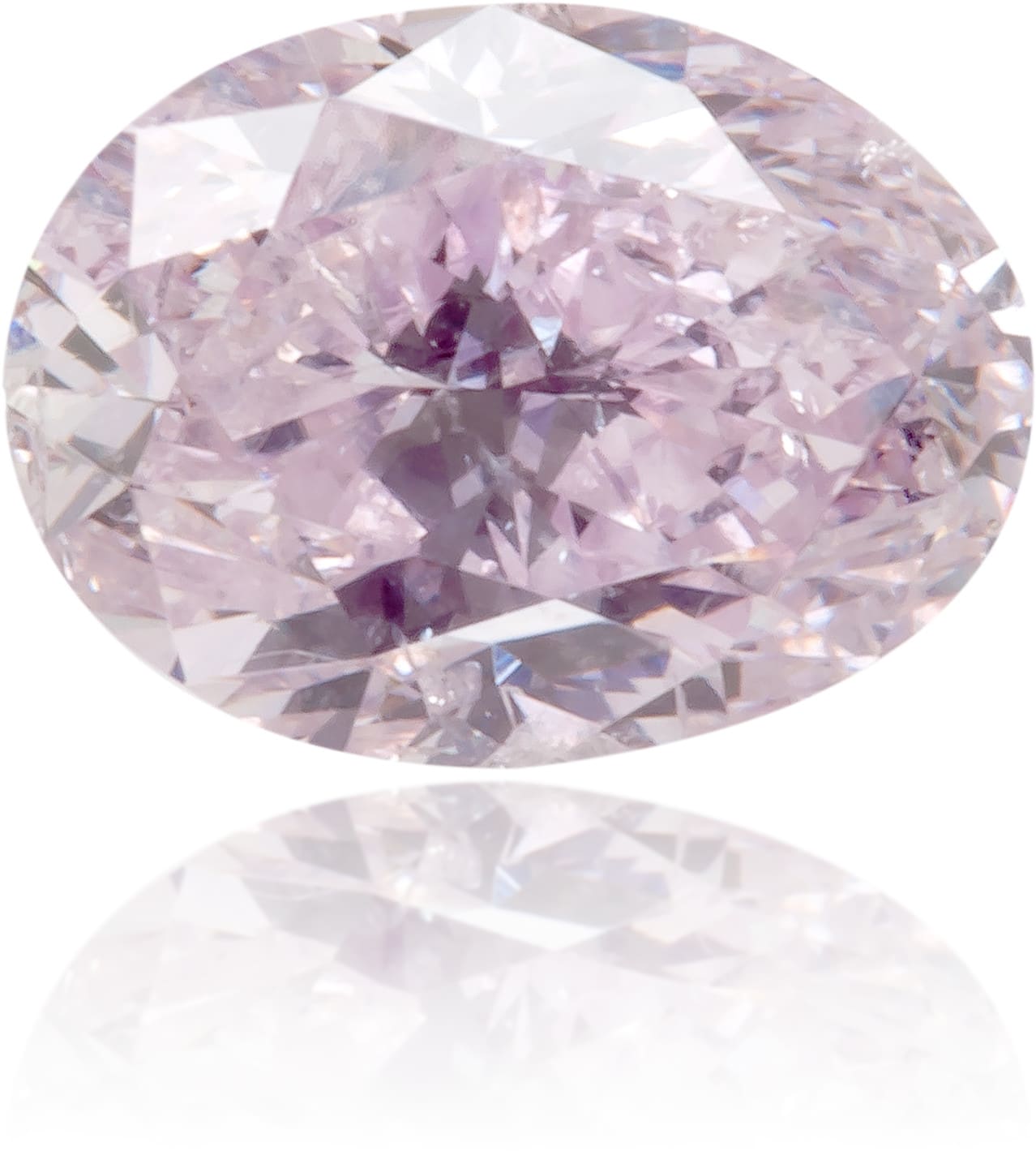 Natural Purple Diamond Oval 0.41 ct Polished