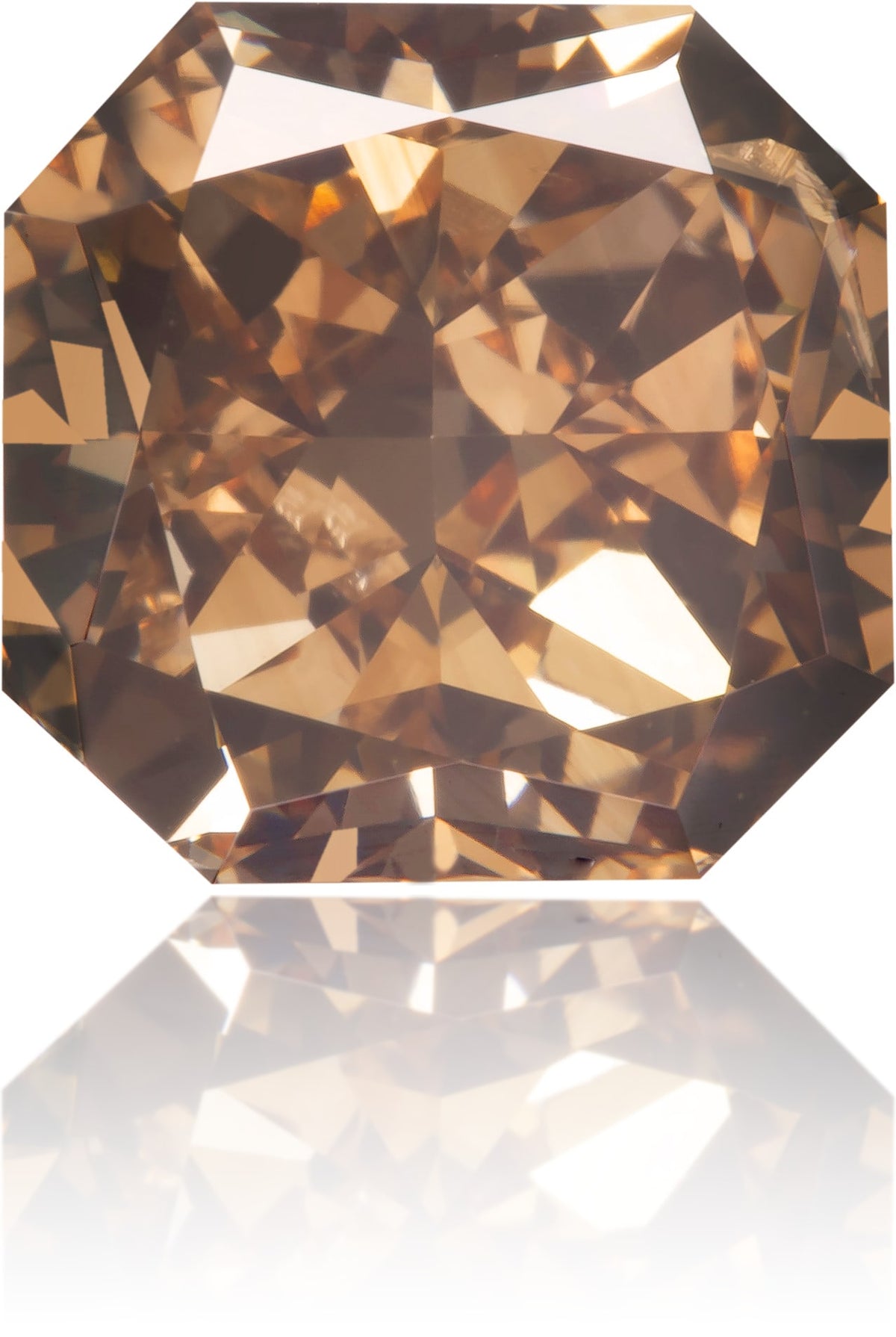 Natural Brown Diamond Square 3.11 ct Polished