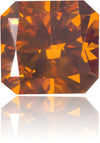 Natural Orange Diamond Square 0.49 ct Polished