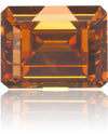 Natural Orange Diamond Rectangle 0.58 ct Polished